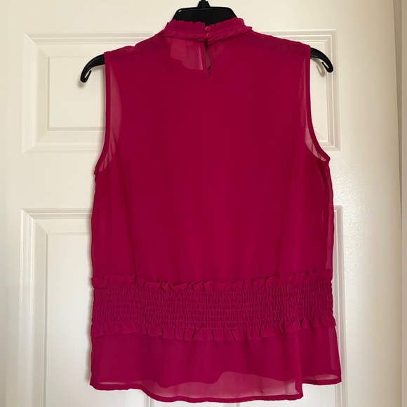 Pretty Good Fuchsia Ruffle Blouse - Picture 2 of 3